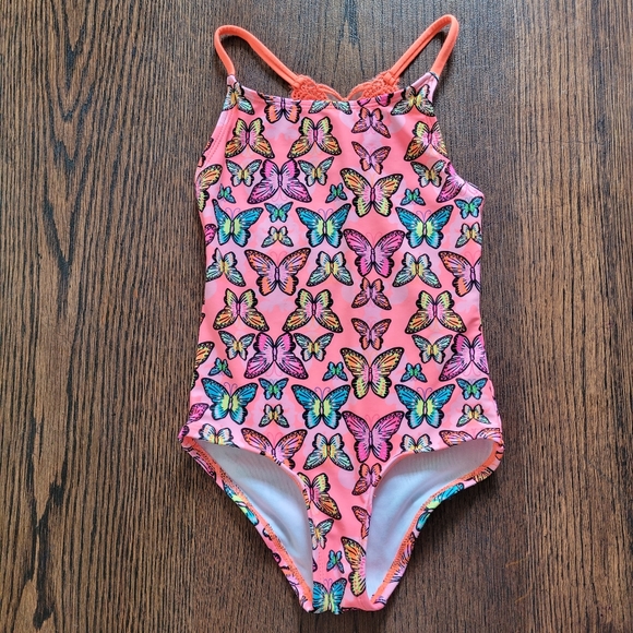 wonder nation Other - Wonder Nation Neon Bright butterfly swimsuit Size Girl's xsmall 4/5